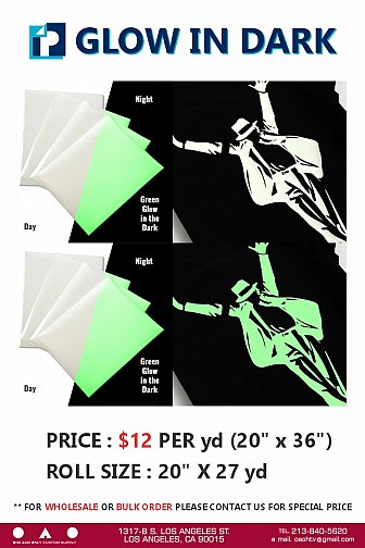 GLOW IN DARK HTV 20 IN
